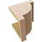Ekena Millwork 7"W x 7"D x 7"H Wide Alpine Rough Cedar Woodgrain TimberThane Corbel, Primed Tan CORUR07X07X07ALPRCPR - alternate 2